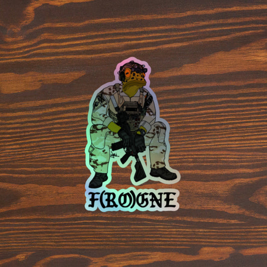 F(RO)GNE sticker holográfico